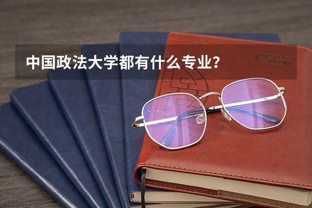 中国政法大学都有什么专业？