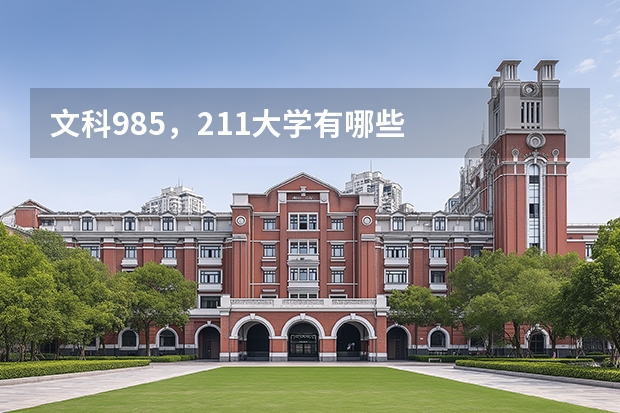 文科985，211大学有哪些