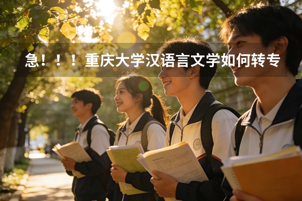 急！！！重庆大学汉语言文学如何转专业？最好是刚刚入学的时候，需要哪些条件？