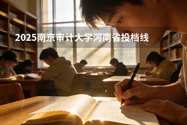 2025南京审计大学河南省投档线 2025南审录取分数线