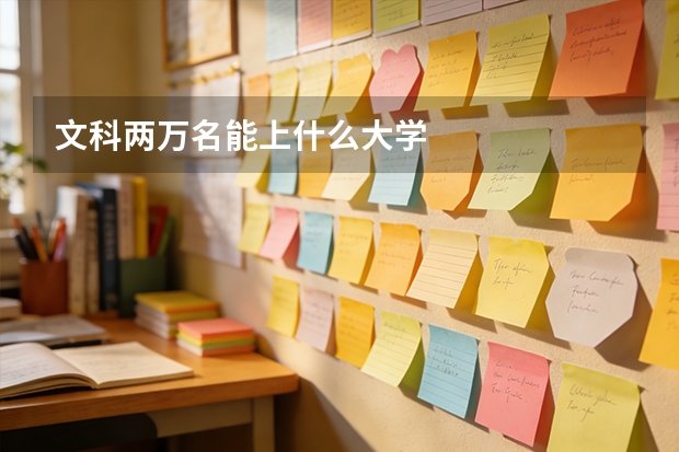 文科两万名能上什么大学