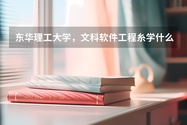 东华理工大学，文科软件工程糸学什么，怎么样