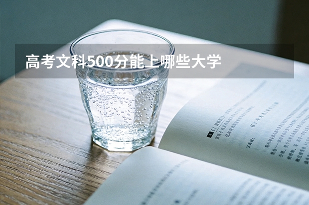高考文科500分能上哪些大学