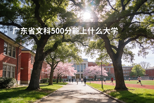 广东省文科500分能上什么大学