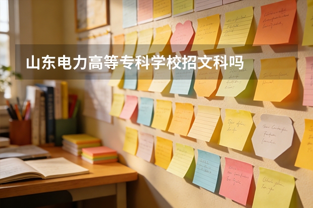 山东电力高等专科学校招文科吗