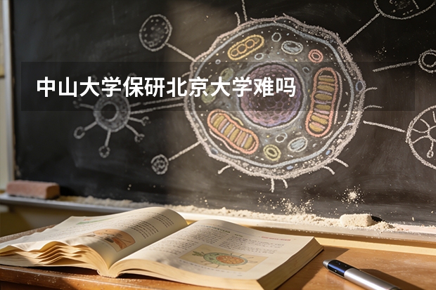 中山大学保研北京大学难吗