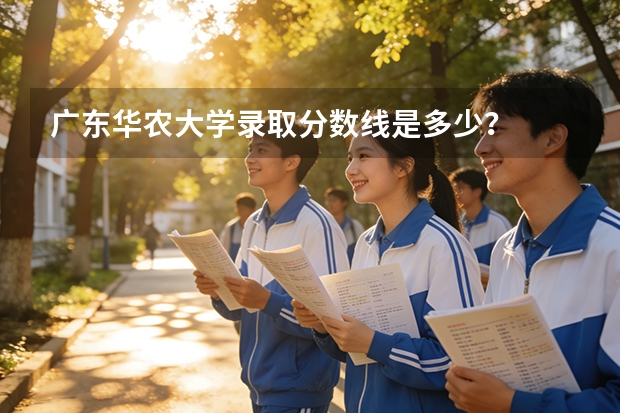 广东华农大学录取分数线是多少？