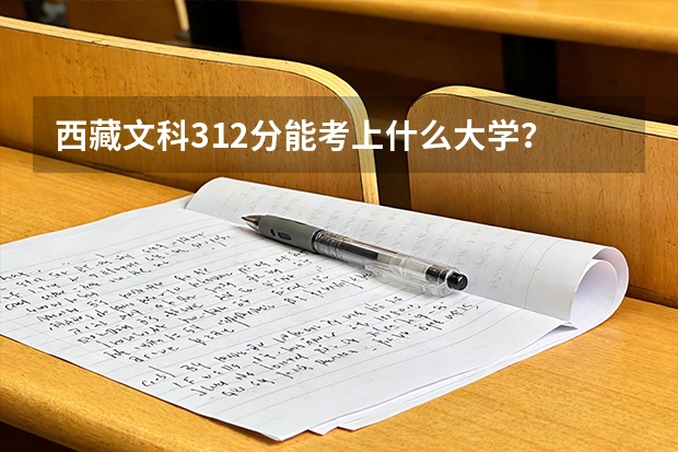 西藏文科312分能考上什么大学？