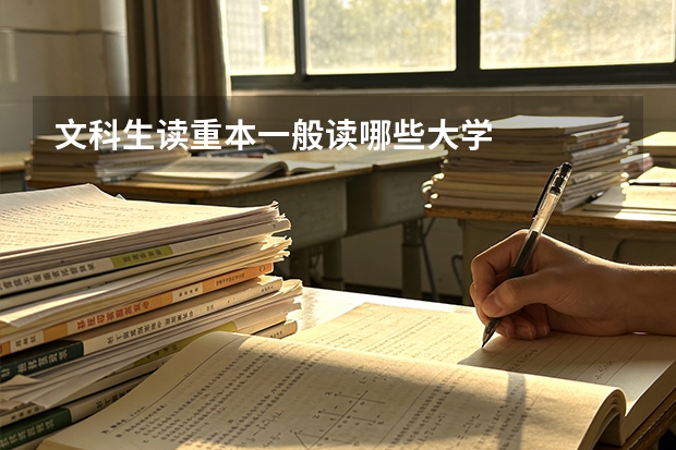 文科生读重本一般读哪些大学