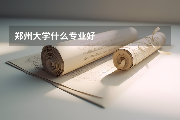 郑州大学什么专业好