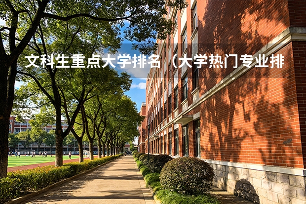 文科生重点大学排名（大学热门专业排名前10名（文科+理科），报考竞争比较大的专业汇总）