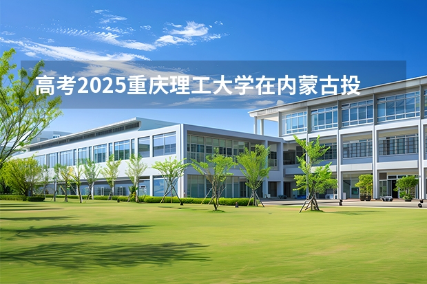 高考2025重庆理工大学在内蒙古投档分数线（2026参考）