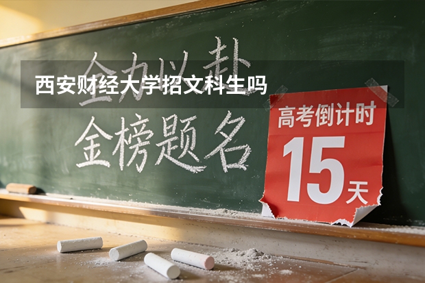 西安财经大学招文科生吗