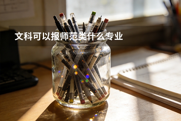 文科可以报师范类什么专业