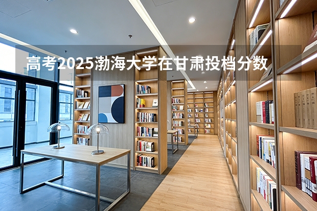 高考2025渤海大学在甘肃投档分数线（2026参考）