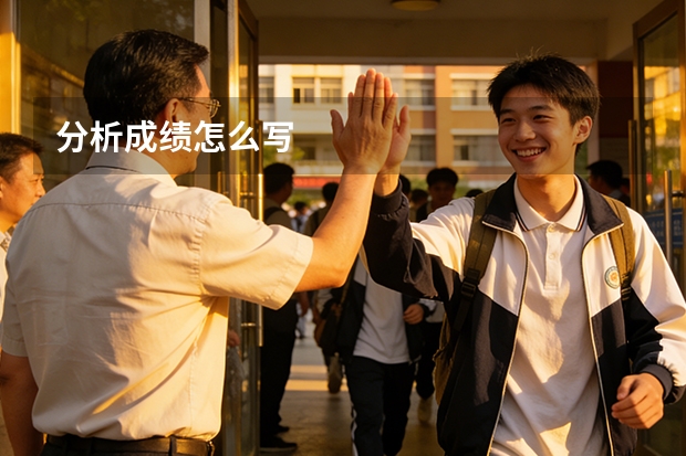分析成绩怎么写