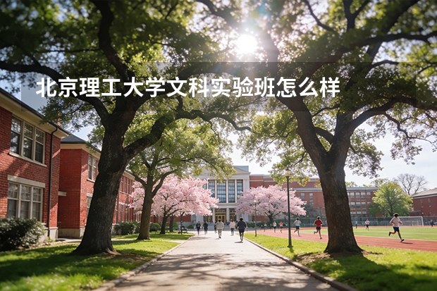 北京理工大学文科实验班怎么样