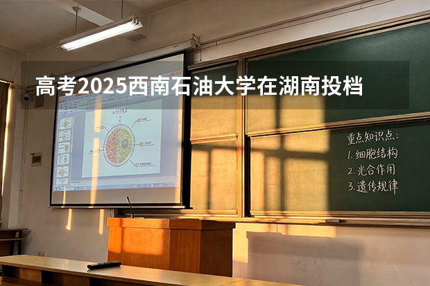 高考2025西南石油大学在湖南投档分数线（2026参考）