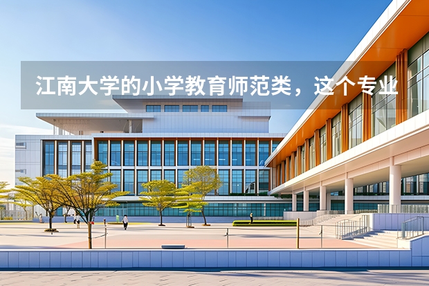 江南大学的小学教育师范类，这个专业怎么样