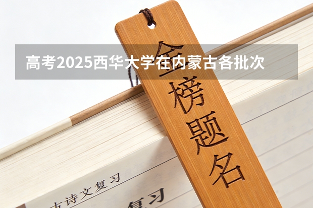 高考2025西华大学在内蒙古各批次选科要求（2026参考）