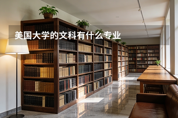 美国大学的文科有什么专业