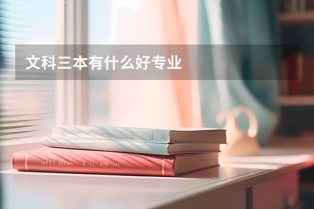 文科三本有什么好专业