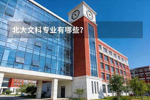 北大文科专业有哪些？
