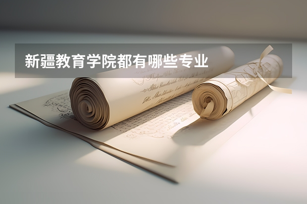 新疆教育学院都有哪些专业