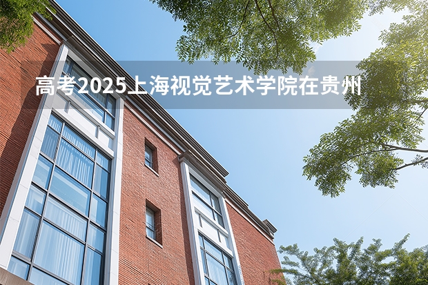 高考2025上海视觉艺术学院在贵州艺术类投档分数线（2026参考）