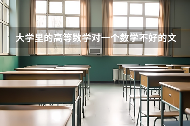 大学里的高等数学对一个数学不好的文科生来说真的很难学吗?