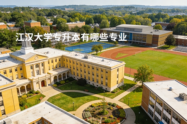 江汉大学专升本有哪些专业