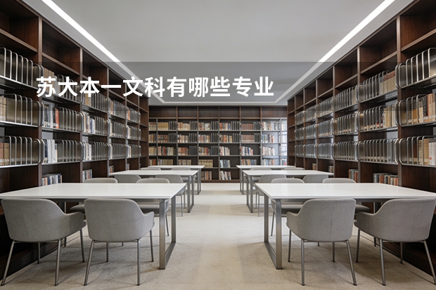 苏大本一文科有哪些专业