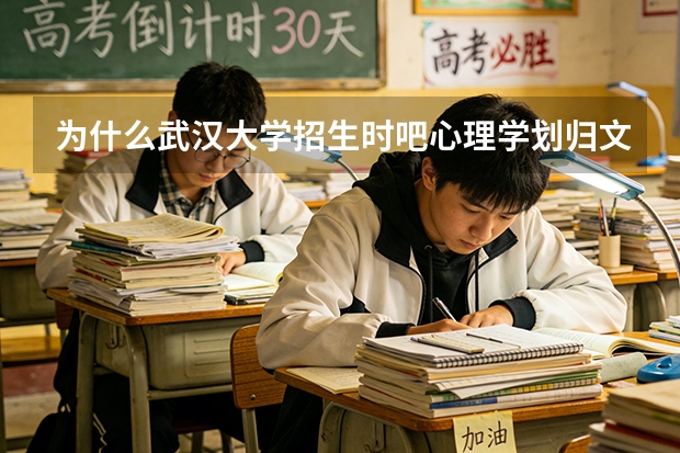 为什么武汉大学招生时吧心理学划归文科专业，而华中师范大学却划到理科里招生？