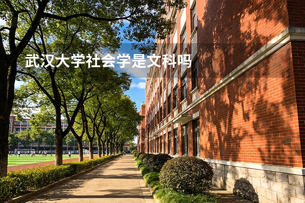 武汉大学社会学是文科吗