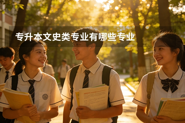 专升本文史类专业有哪些专业