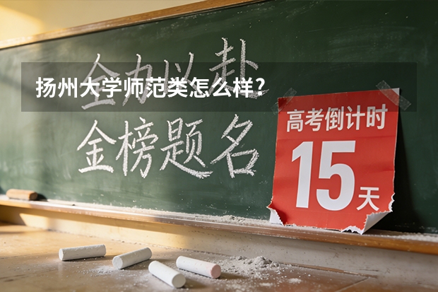 扬州大学师范类怎么样?