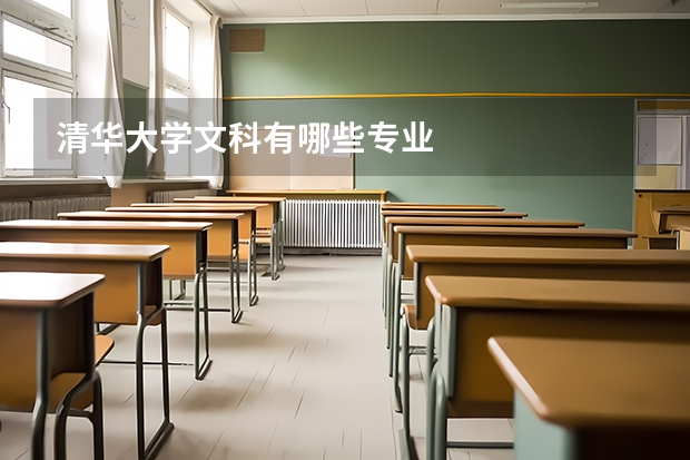 清华大学文科有哪些专业