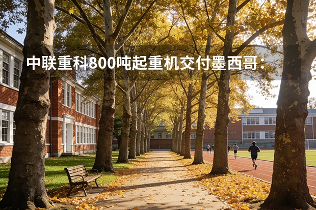 中联重科800吨起重机交付墨西哥：创下北美市场最大吨位销售纪录