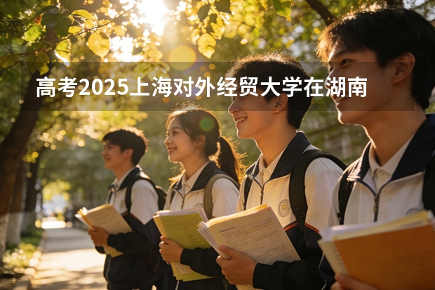 高考2025上海对外经贸大学在湖南投档分数线（2026参考）