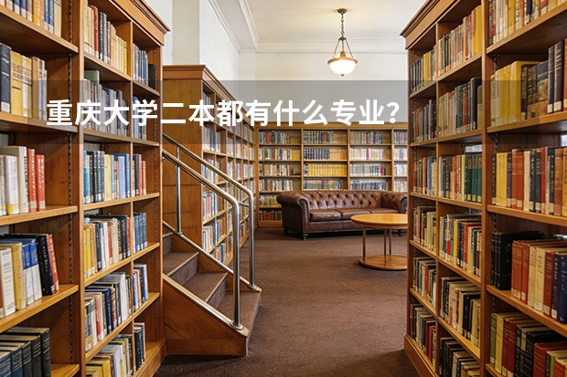 重庆大学二本都有什么专业？