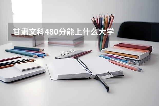 甘肃文科480分能上什么大学