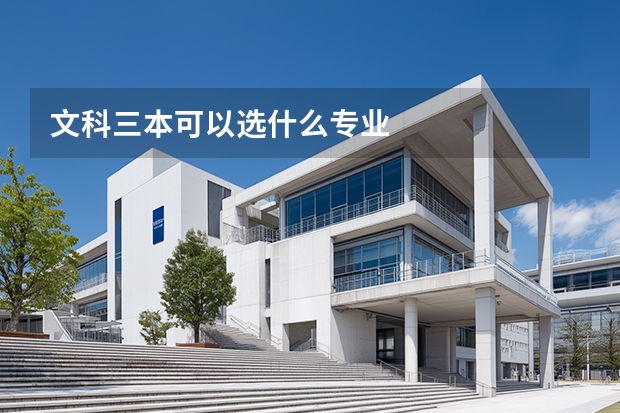 文科三本可以选什么专业