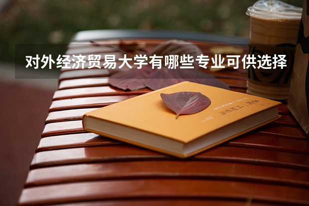 对外经济贸易大学有哪些专业可供选择？