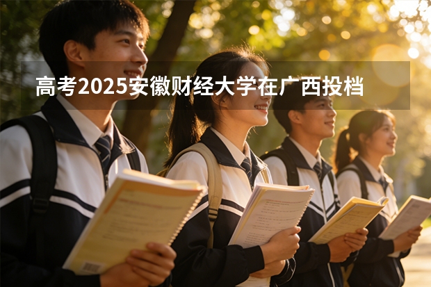 高考2025安徽财经大学在广西投档分数线（2026参考）