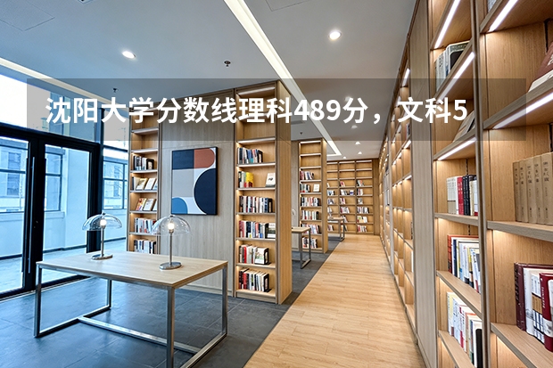 沈阳大学分数线理科489分，文科518分吗？