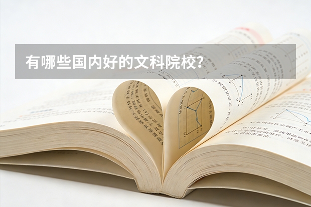 有哪些国内好的文科院校？