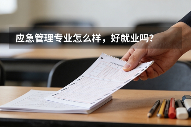 应急管理专业怎么样，好就业吗？