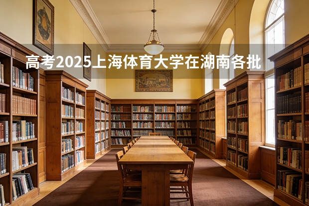 高考2025上海体育大学在湖南各批次选科要求（2026参考）
