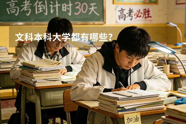 文科本科大学都有哪些？