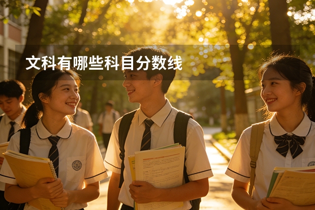 文科有哪些科目分数线